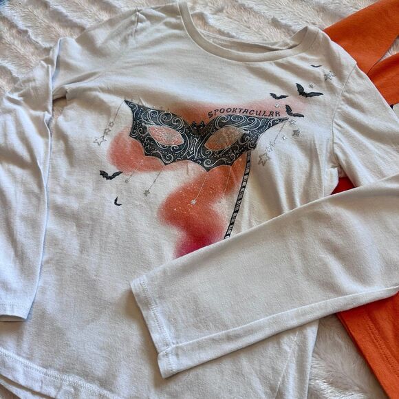 Girls Long Sleeve Halloween Tops Size 6-6x - Picture 2 of 7